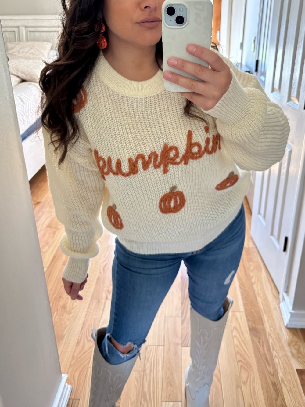 BiBi “pumpkin” boutique sweater
